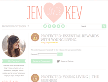 Tablet Screenshot of jenloveskev.com